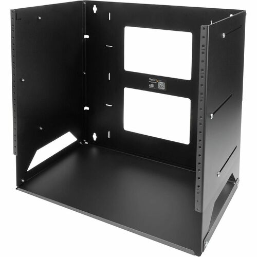 StarTech.com 8U Open Frame Wall Mount Network Rack w/ Built in Shelf - 2-Post Adjustable Depth (12" to 18") Equipment Rack