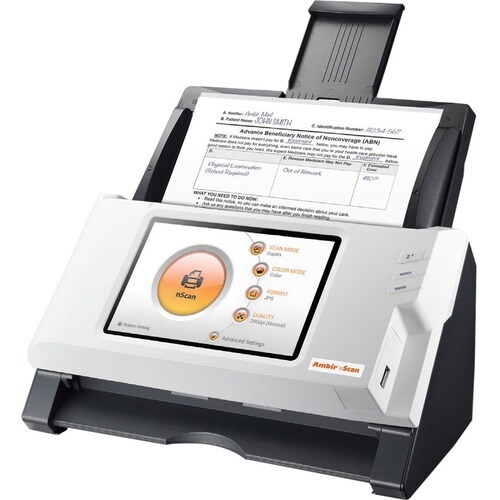 Ambir nScan 915i network attached document scanner - Standalone network attached document scanner - WiFi or Ethernet Conne
