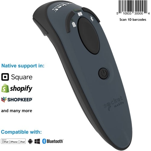 Socket Mobile DuraScan D730 Handheld Barcode Scanner - Wireless Connectivity - 1D - Laser - Bluetooth