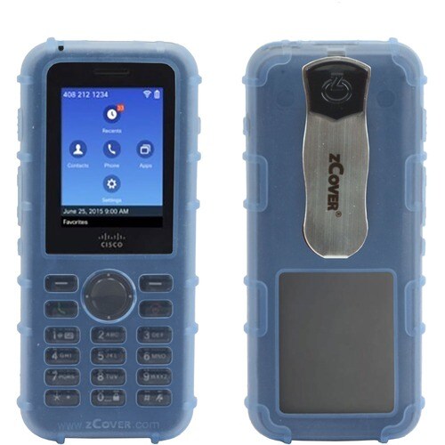 zCover Dock-in-Case CI821 Carrying Case IP Phone - Blue, Transparent - Puncture Resistant, Impact Resistant Interior, Liqu