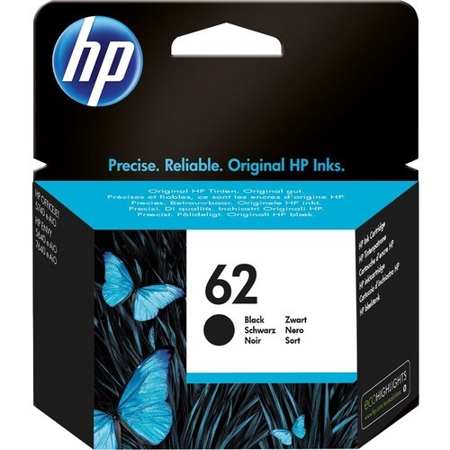 HP 62 Original Ink Cartridge - Black - Inkjet - 1 Pack