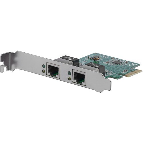 Dual Port PCIe Network Card - Low Profile - RJ45 Port - Realtek RTL8111H Chipset - Ethernet Network Card - Dual Port Gigab