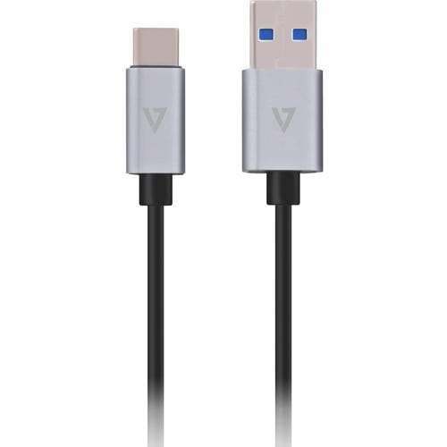 Cavo per trasferimento dati V7 V7U3.1C-1M-ALUGR-1EC - 1 m USB - for Smartphone, MacBook, Tablet, Telefono Cellulare - Estr