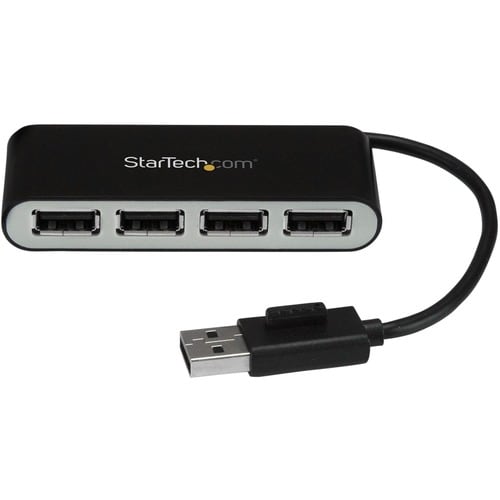 StarTech.com 4 Port USB Hub - 4 x USB 2.0 port - Bus Powered - USB Adapter - USB Splitter - Multi Port USB Hub - USB 2.0 H