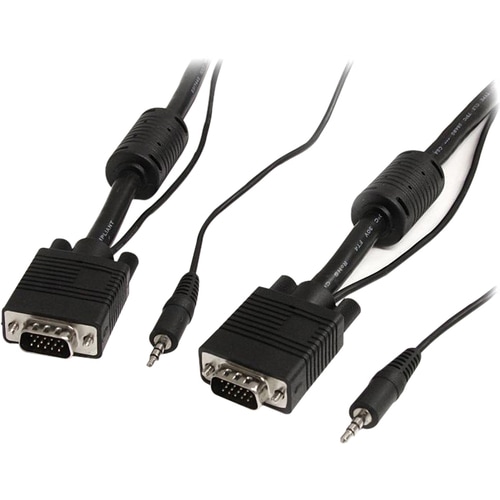 StarTech.com 10 m VGA A/V Cable for Audio/Video Device, Monitor, Projector - 1 - First End: 1 x 15-pin HD-15 - Male, 1 x M