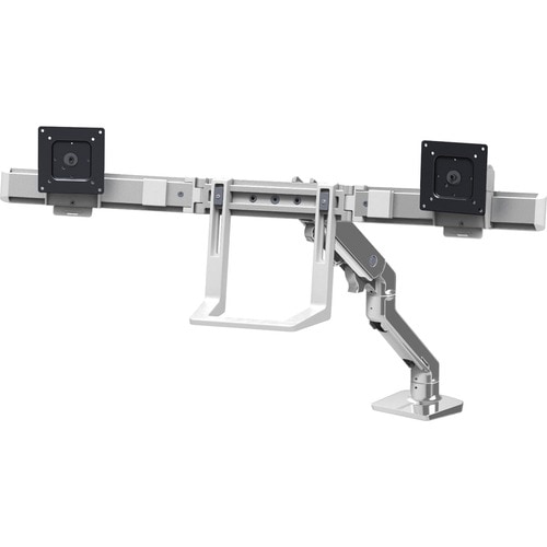Ergotron Mounting Arm for Monitor, TV - Polished Aluminum - Adjustable Height - 2 Display(s) Supported - 81.3 cm (32") Scr