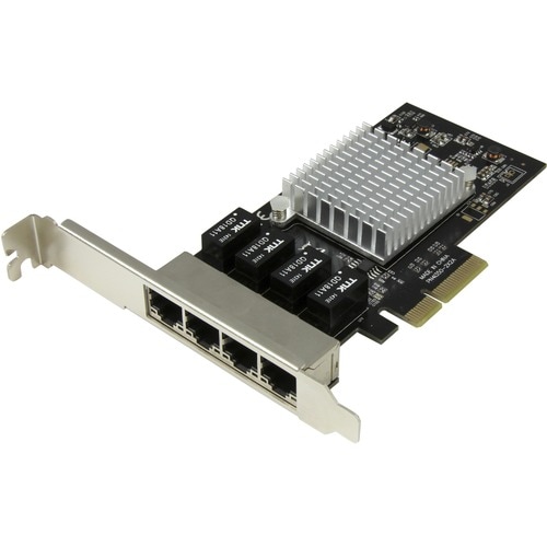 4 Port PCIe Network Card - RJ45 Port - Intel i350 Chipset - Ethernet Server / Desktop Network Card - Dual Gigabit NIC Card