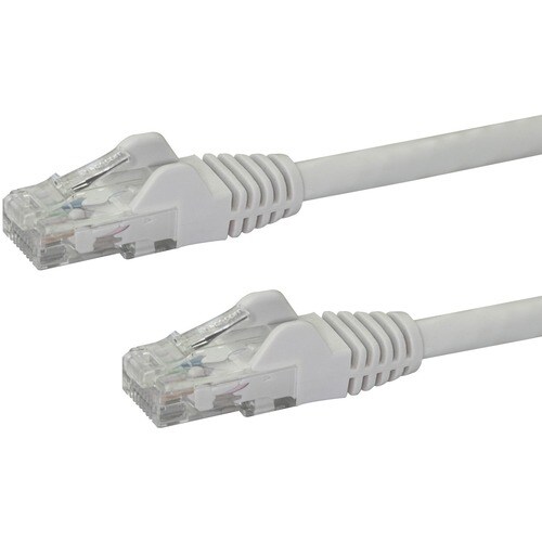 StarTech.com 0.5m White Cat6 Patch Cable with Snagless RJ45 Connectors - Short Ethernet Cable - 0.5 m Cat 6 UTP Cable - Fi