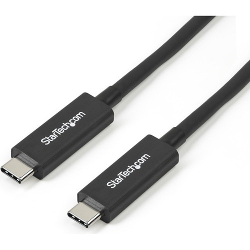 StarTech.com Thunderbolt 3 Cable - 91cm (3 ft.) - 4K 60Hz - 40Gbps - USB C to USB C Cable - Thunderbolt 3 USB Type C Charg