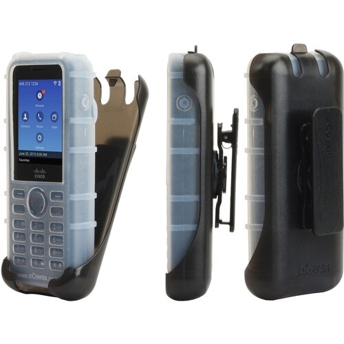 zCover Dock-in-Case Carrying Case (Holster) IP Phone - Clear - Silicone Body - Belt Clip - 1 Pack