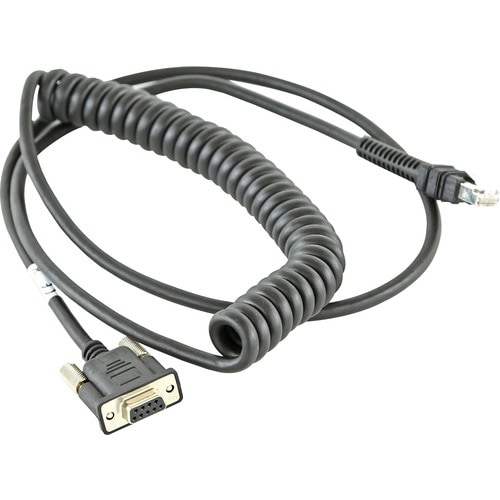 Zebra 2.74 m Serial Data Transfer Cable - First End: 9-pin DB-9 RS-232 Serial - Female