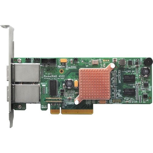 HighPoint RocketRAID 4522 Controller Card - 6Gb/s SAS - PCI Express 2.0 x8 - Plug-in Card - RAID Supported - JBOD, 50, 10,