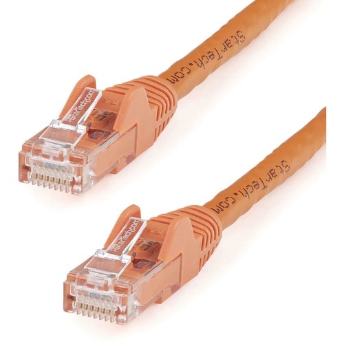StarTech.com 30ft CAT6 Ethernet Cable - Orange Snagless Gigabit - 100W PoE UTP 650MHz Category 6 Patch Cord UL Certified W