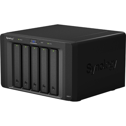 Synology DX517 Drive Enclosure - eSATA Host Interface External - 5 x HDD Supported - 5 x Total Bay - 5 x 2.5"/3.5" Bay