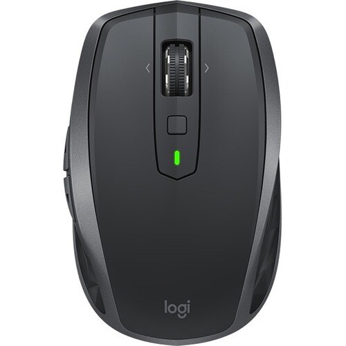 Logitech MX Anywhere 2S Mouse - Bluetooth/Radio Frequency - USB - Darkfield - 7 Button(s) - Graphite - Wireless - 4000 dpi