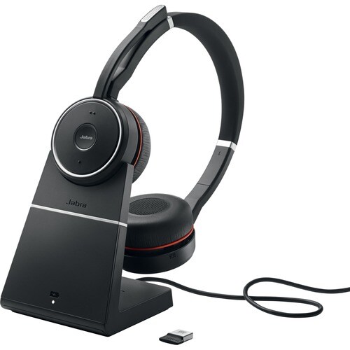 Jabra EVOLVE 75 with Charging Stand UC Stereo - Stereo - Wireless - Bluetooth - 3048 cm - 20 Hz - 20 kHz - Over-the-head -