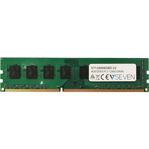 V7 RAM Module - 8 GB (1 x 8GB) - DDR3-1600/PC3L-12800 DDR3 SDRAM - 1600 MHz - CL11 - 1.35 V - Non-ECC - Unbuffered - 240-p