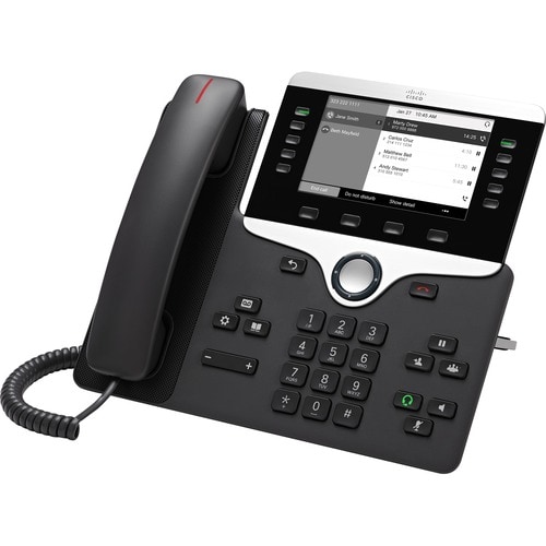 Cisco 8811 IP Phone - Wall Mountable - VoIP - User Connect License, Unified Communications Manager - 2 x Network (RJ-45) -