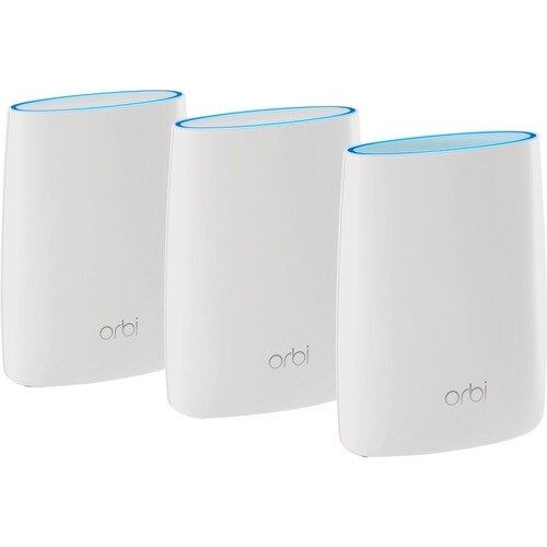 Netgear Orbi RBK53 IEEE 802.11ac Ethernet Wireless Router - 2.40 GHz ISM Band - 5 GHz UNII Band - 375 MB/s Wireless Speed 