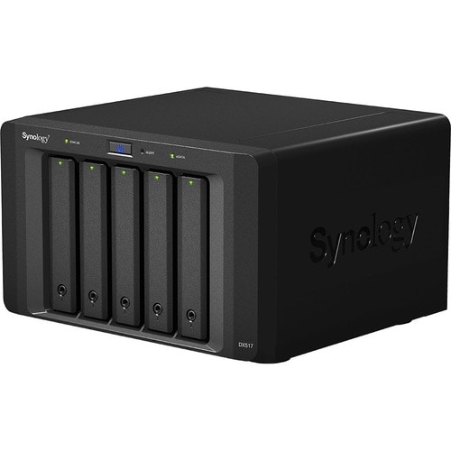 Synology DX517 Drive Enclosure - eSATA Host Interface External - 5 x HDD Supported - 5 x 2.5"/3.5" Bay