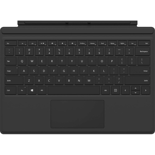Microsoft Surface Pro Type Cover Keyboard/Cover Case Tablet - Black - Bump Resistant, Scratch Resistant - 4.3 mm Height x 