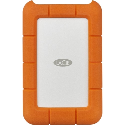 LaCie Rugged STFR4000800 4 TB Desktop Hard Drive - 2.5" External - Orange - USB Type C