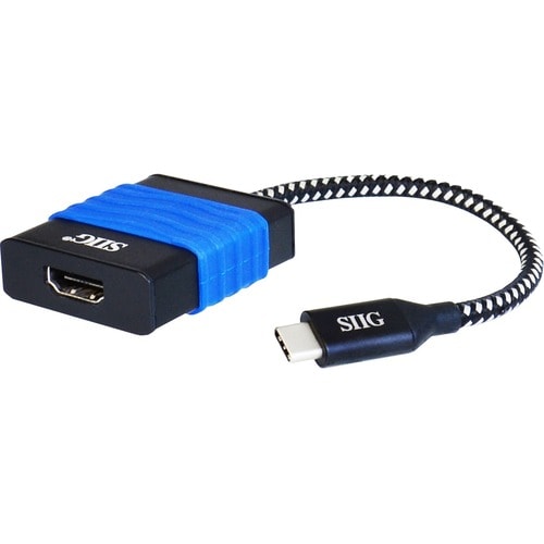 SIIG USB Type-C to HDMI Cable Adapter - 4Kx2K - USB Type C - 1 x HDMI, HDMI