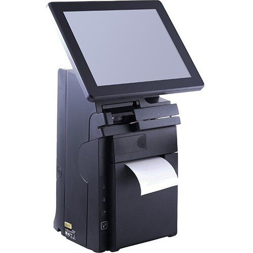 Posiflex Compact All-in-One Terminal with Replaceable Printer - Intel Celeron 2.42 GHz - 4 GB DDR3L SDRAM - 64 GB SSD - Wi