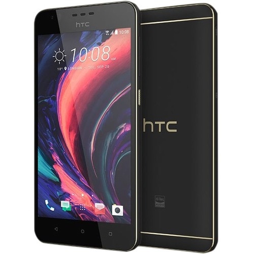HTC Desire 10 lifestyle 32 GB Smartphone - 5.5" LCD HD 1920 x 1080 - 3 GB RAM - Android 6.0 Marshmallow - 4G - Black - Bar