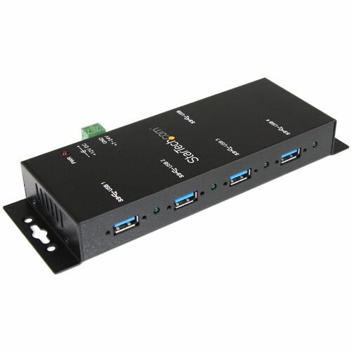 StarTech.com USB/FireWire Combo Hub - USB - External - Black - TAA Compliant - 4 Total USB Port(s) - 4 USB 3.0 Port(s) - PC