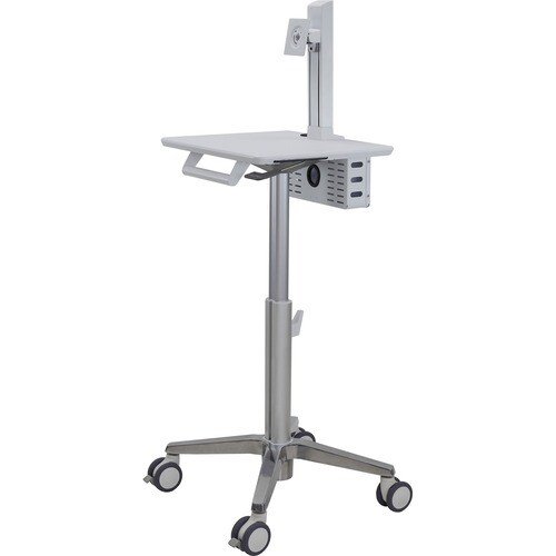 Ergotron StyleView Medical Cart - TAA Compliant - Round Handle - 7.26 kg Capacity - 4 Casters - 101.60 mm Caster Size - St