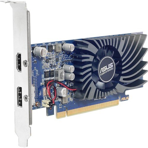 Asus NVIDIA GeForce GT 1030 Graphic Card - 2 GB GDDR5 - Low-profile - 1.27 GHz Core - 1.51 GHz Boost Clock - 64 bit Bus Wi