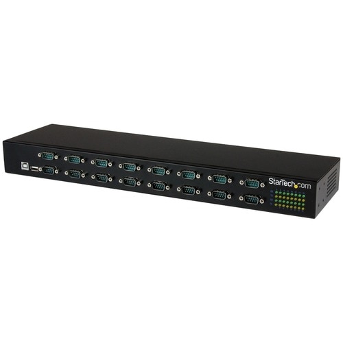 USB to Serial Hub - 16 Port - COM Port Retention - Rack Mount and Daisy Chainable - FTDI USB to RS232 Hub (ICUSB23216FD)