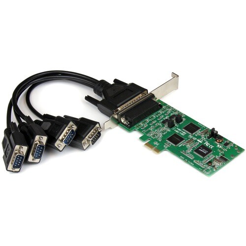 4 Port PCI Express PCIe Serial Combo Card with Breakout Cable - 2 x RS232 2 x RS422 / RS485 - Dual Profile (PEX4S232485)