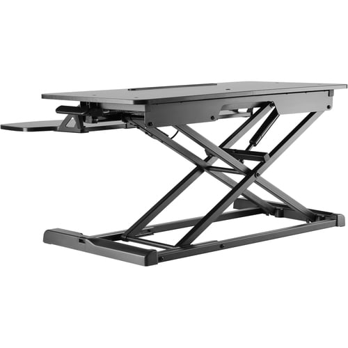 Amer Mounts Sit-Stand Integrated Desk Workstation - 33.07 lb Load Capacity - 19.7" Height x 24.2" Width - Desktop - Chipbo