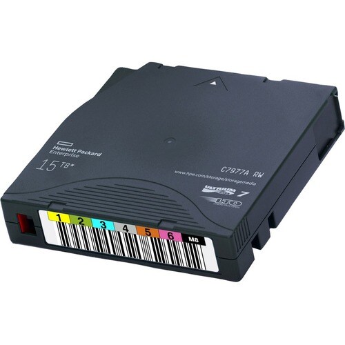HPE LTO Ultrium-7 Data Cartridge - LTO-8 Type M (LTO-7 M8) - Rewritable - Labeled - 9 TB (Native) / 22.50 TB (Compressed) 