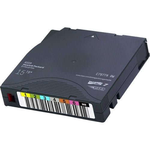 HPE LTO-7 Ultrium Type M 22.5TB RW 20 Data Cartridges Non Custom Labeled with Cases - LTO-8 Type M (LTO-7 M8) - Labeled - 