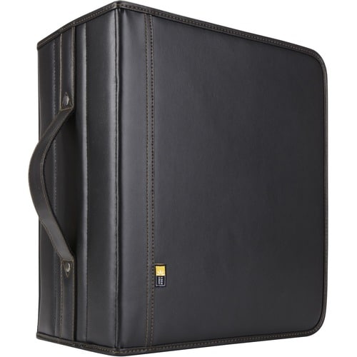 Case Logic DVD ALBUM- 200 DVDS - Faux Leather - Black - 200 CD/DVD