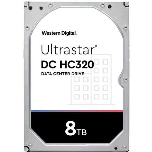 Western Digital Ultrastar DC HC320 HUS728T8TAL4201 8 TB Hard Drive - 3.5" Internal - SAS (12Gb/s SAS) - Server Device Supp
