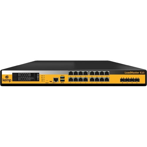 KEMP LoadMaster X15 Server Load Balancer - 16 RJ-45 - 10 Gbit/s - 10 Gigabit Ethernet - 120 Gbit/s Throughput - 4 x Expans