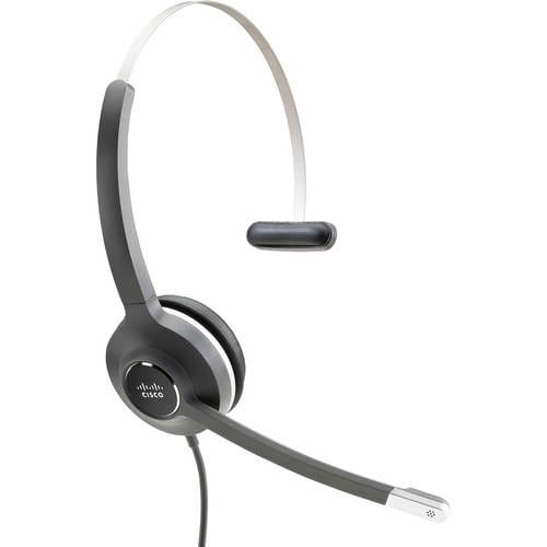 Cisco 531 Wired Over-the-head Mono Headset - Monaural - Supra-aural - 90 Ohm - 50 Hz to 18 kHz - Electret, Condenser, Uni-