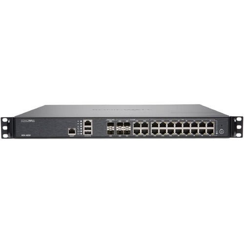 SonicWall NSA 4650 Network Security/Firewall Appliance - 20 Port - 1000Base-X, 10GBase-X - Gigabit Ethernet - AES (256-bit