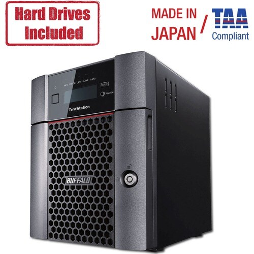 Buffalo TeraStation 5410DN Desktop 32 TB NAS Hard Drives Included - Annapurna Labs Alpine AL-314 Quad-core (4 Core) 1.70 G