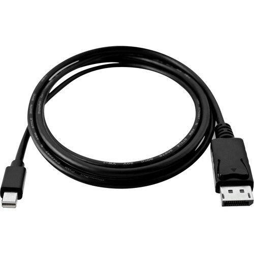 Cable A/V V7 V7MDP2DP-6FT-BLK-1E - 2 m DisplayPort/Mini DisplayPort - para Audio/Video de dispositivos - Extremo prinicpal