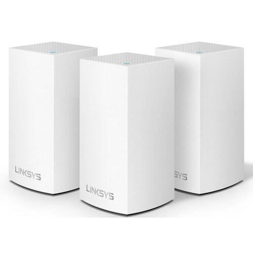 Linksys Velop Intelligent Mesh WiFi System- 3-Pack White (AC1300) - 2.40 GHz ISM Band - 5 GHz UNII Band(3 x Internal) - 16