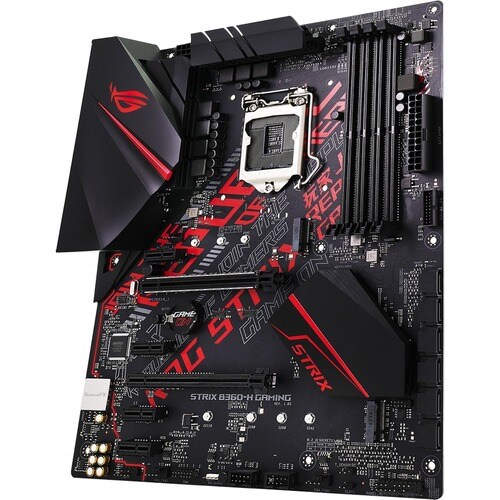 Asus ROG Strix B360-H GAMING Desktop Motherboard - Intel Chipset - Socket H4 LGA-1151 - Intel Optane Memory Ready - ATX - 