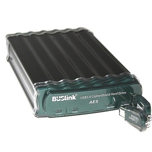 Buslink CipherShield CSE-14T-SU3 14 TB Hard Drive - External - SATA - eSATA, USB 3.0 - 256-bit Encryption Standard