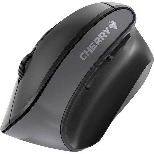 CHERRY MW 4500 Ergonomic Wireless Mouse - Optical - Wireless - Ergonomic - Black - USB Type A - 1200 dpi - Computer - Scro