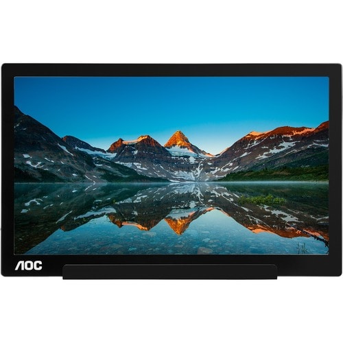 AOC I1601FWUX 39.6 cm (15.6") Full HD LED LCD Monitor - 16:9 - Glossy Piano Black, Silver - 16" Class - 1920 x 1080 - 262,