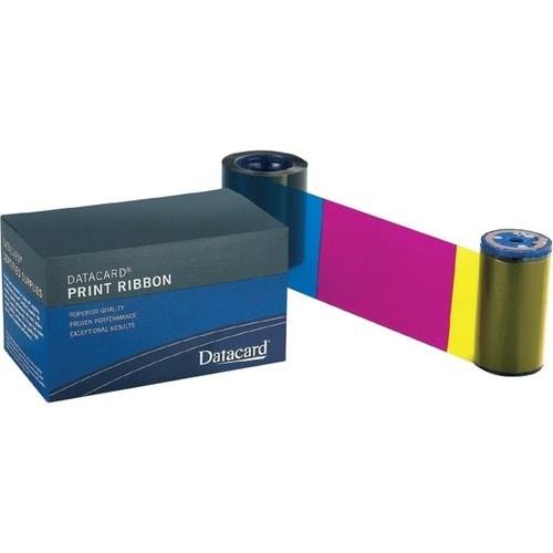 Datacard Original Thermal Transfer, Dye Sublimation Ribbon - YMCKT-KT - 16 / Case - 300 Cards